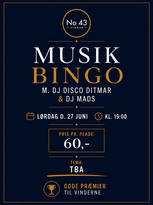Musik bingo! d.27 juni