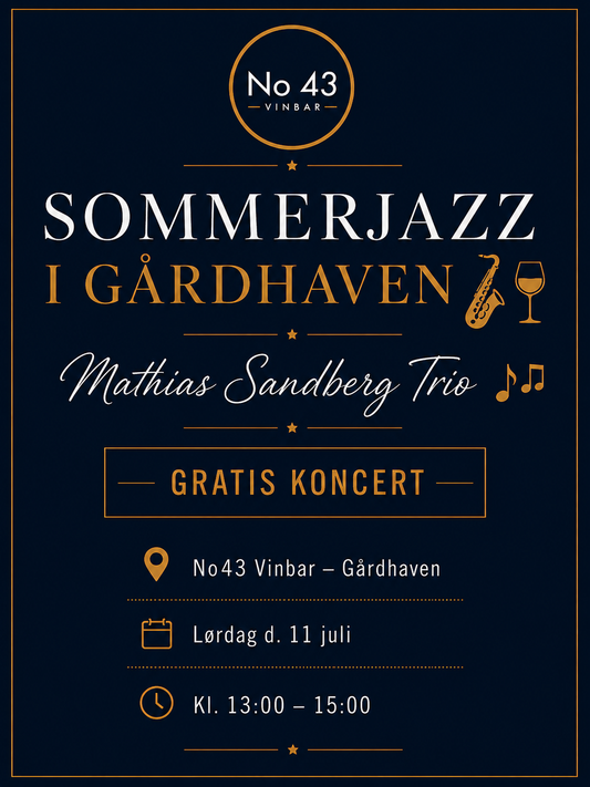 Sommerjazz i gården - Mathias Sandberg - Lørdag d. 11 juli